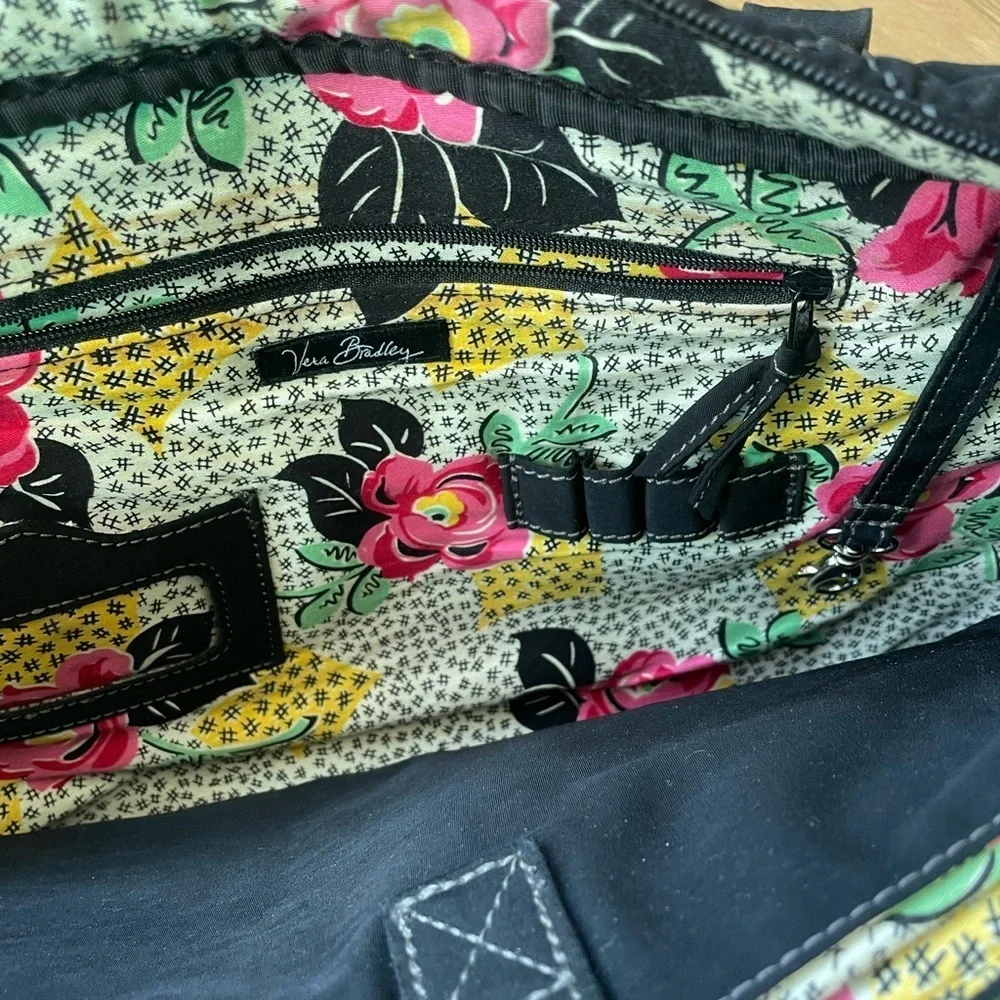Vera bradley Black Quilted laptop Bag